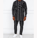 Ensemble tunique homme à rayure